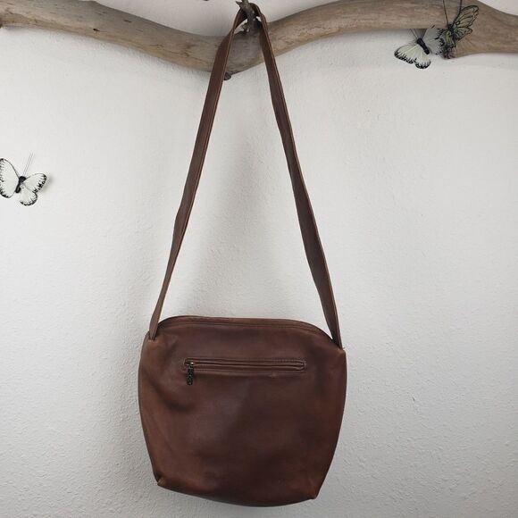 Maxx New york boho distressed brown leather purse - Picture 3 of 8